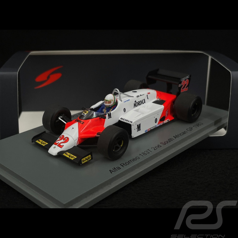 Andrea de Cesaris Alfa Romeo 183T n° 23 2ème GP Kyalami 1983 F1 1/43 Spark S8806