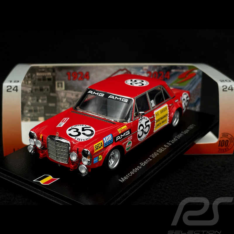 Mercedes-AMG 300 SEL 6.8 n° 35 2ème 24h Spa 1971 1/43 Spark 100SPA08