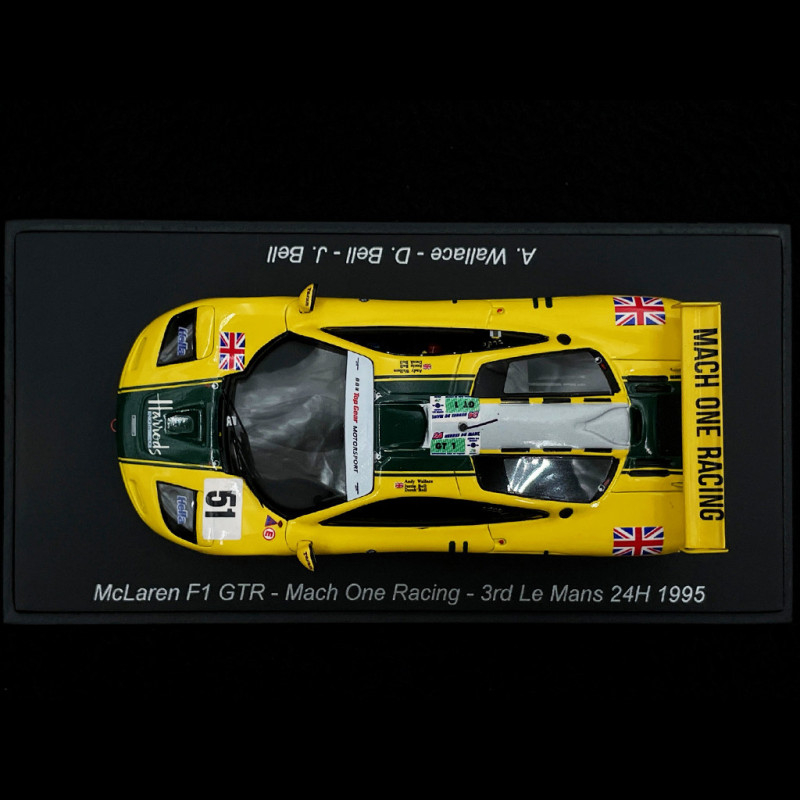 Spark S6675 McLaren F1 GTR N°51 – 3e 24h Du Mans 1995 – Résine 1/43 – Neuf/Prévente