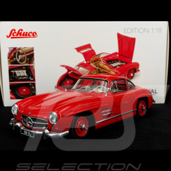 Mercedes-Benz 300 SL Gullwing 1957 Rouge 1/18 Schuco 450060100