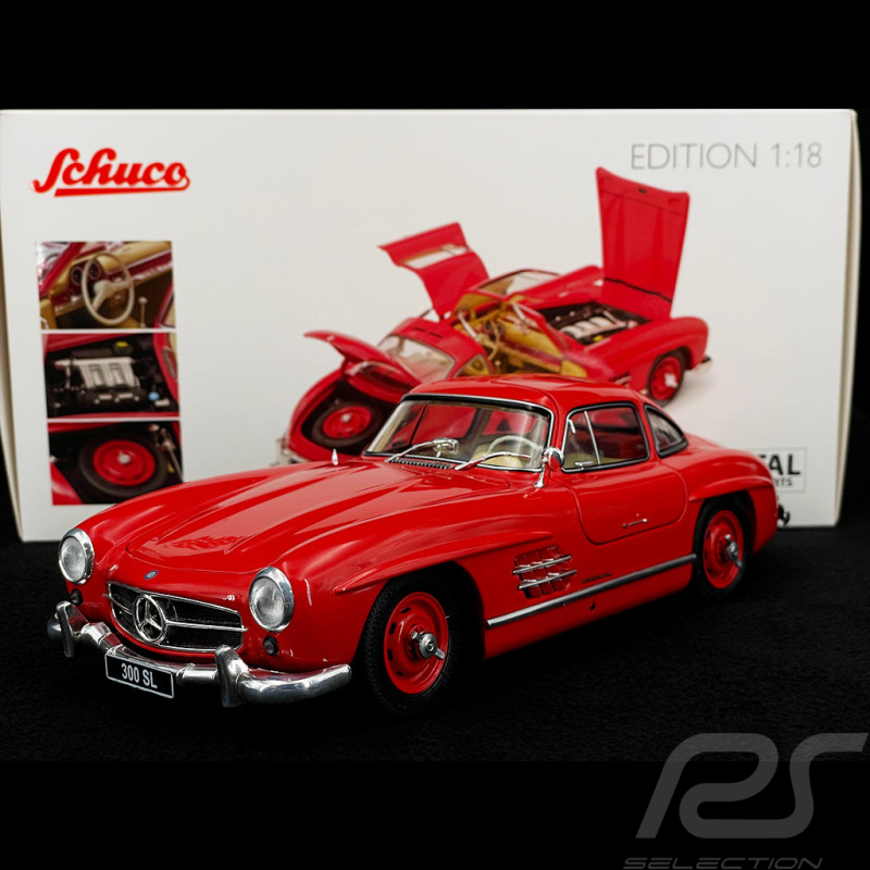 Mercedes-Benz 300 SL Gullwing 1957 Rot 1/18 Schuco 450060100