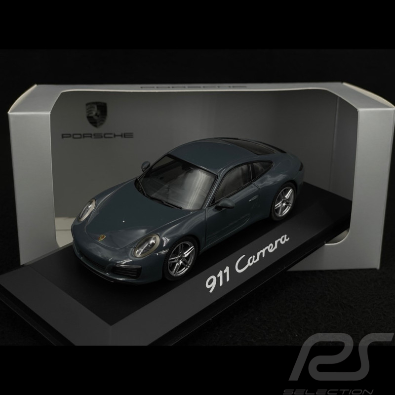 Porsche 911 Carrera type 991 phase II 2015 graphit blau 1/43 Herpa WAP0201160G