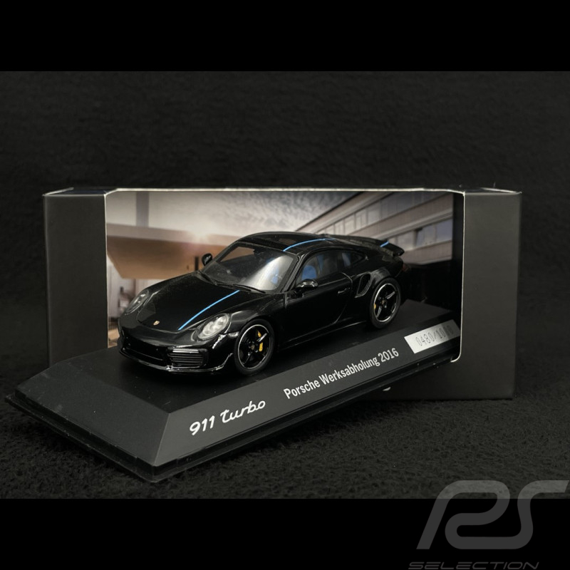 Porsche 991 Turbo 2016 schwarz Werksabholung 1/43 Spark WAX02022016