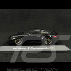 Porsche 911 Turbo S Exclusive Series 991 2017 black 1/43 Spark WAP0209050J