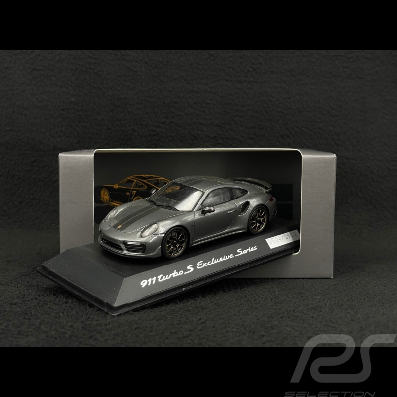Porsche 911 Turbo S Exclusive Series 991 2017 Achatgrau 1/43 Spark WAP0209050H