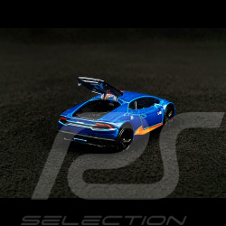 Lamborghini Huracan Premium cars Showbox Blau / Orange 1/59 Majorette 212052790SMO