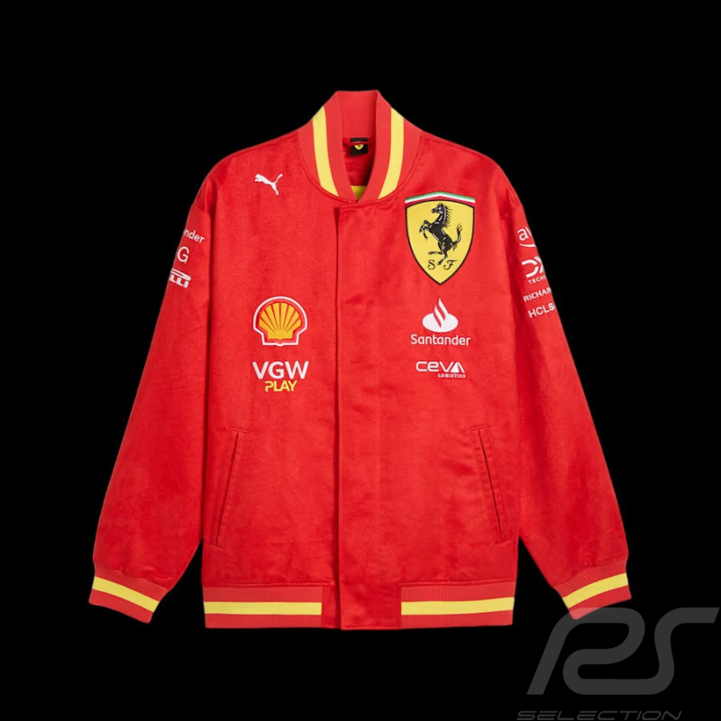 Ferrari Jacke F1 Team Varsity Leclerc Sainz Puma Rot 701227993-001