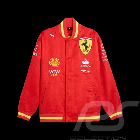 Ferrari Jacke F1 Team Varsity Leclerc Sainz Puma Rot 701227993-001