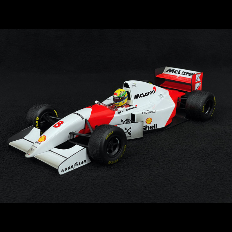 Ayrton Senna McLaren Ford MP4/8 n° 8 Winner GP Europa 1993 F1 1/18