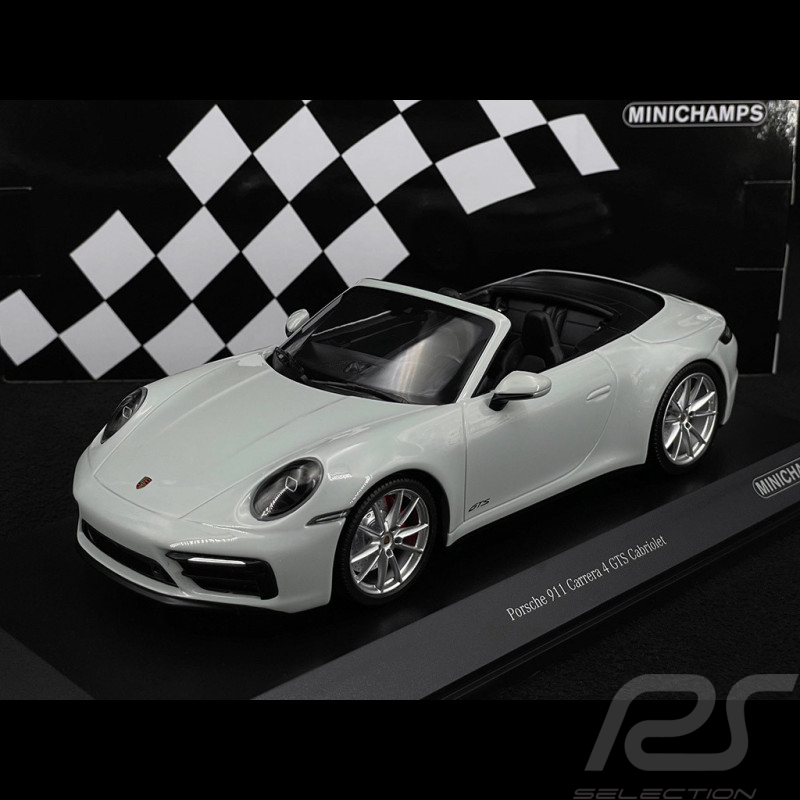 Porsche 911 Carrera 4 GTS Cabriolet Type 992 2020 Gris Craie 1/18 Minichamps 155063034