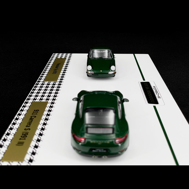 Set 1 000 000 1 million Porsche 911 1963 - 2017 Irish green 1/43