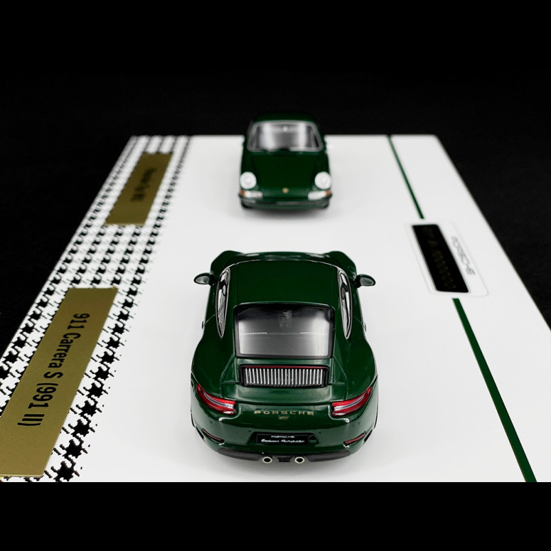 Set 1 000 000 1 million Porsche 911 1963 - 2017 Irish green 1/43