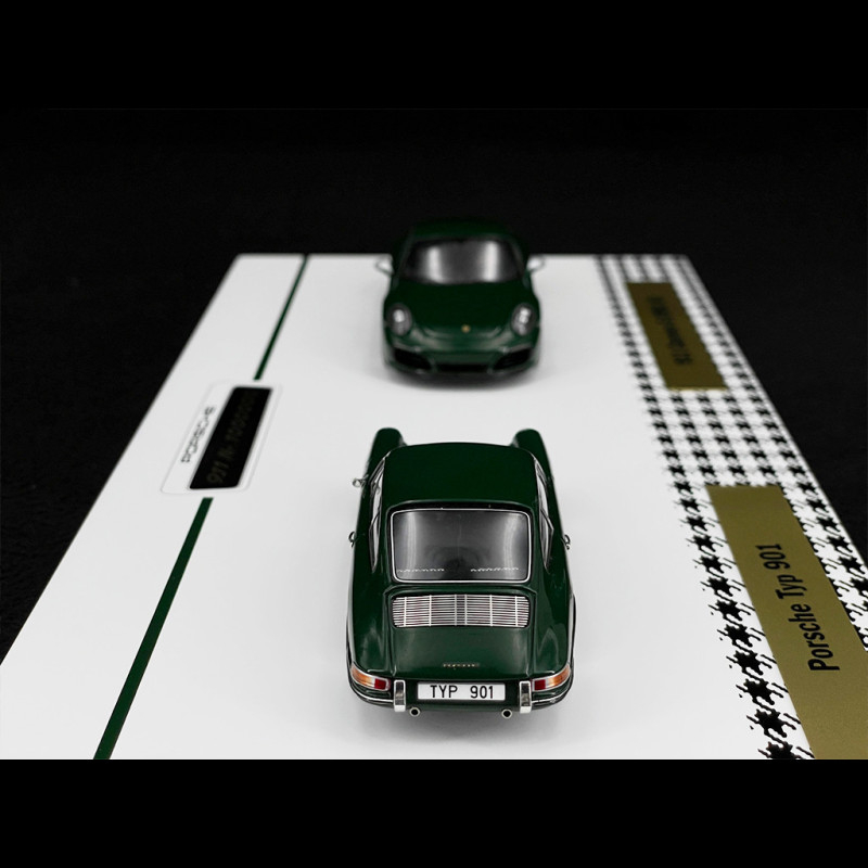 Set 1 000 000 1 million Porsche 911 1963 - 2017 Irish green 1/43