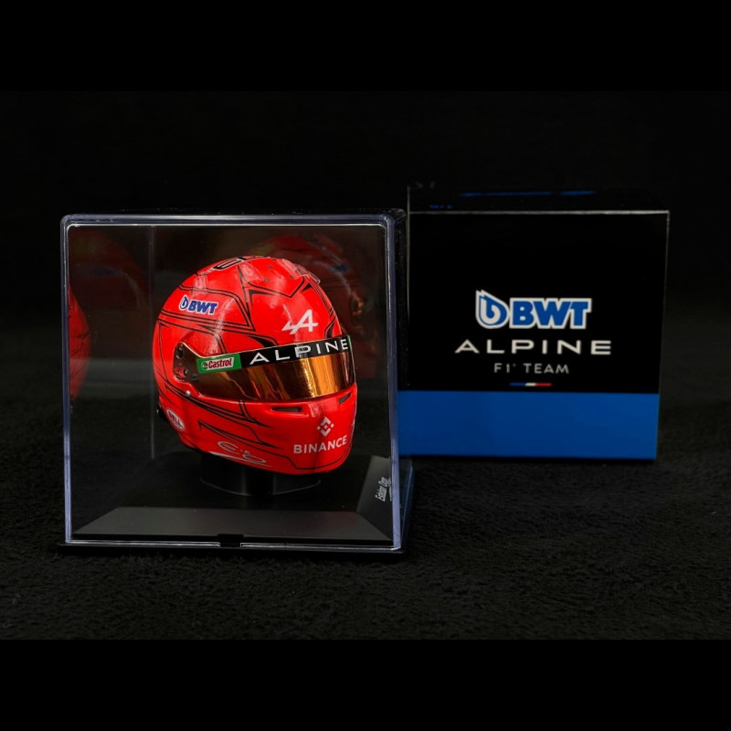 Casque Esteban Ocon 2023 Monaco GP - Alpine - Spark 1/5 - F1 - Modèle Réduit