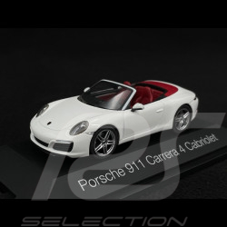 Porsche 911 Carrera 4 Cabriolet Type 991 2016 Blanc 1/43 Herpa 71116