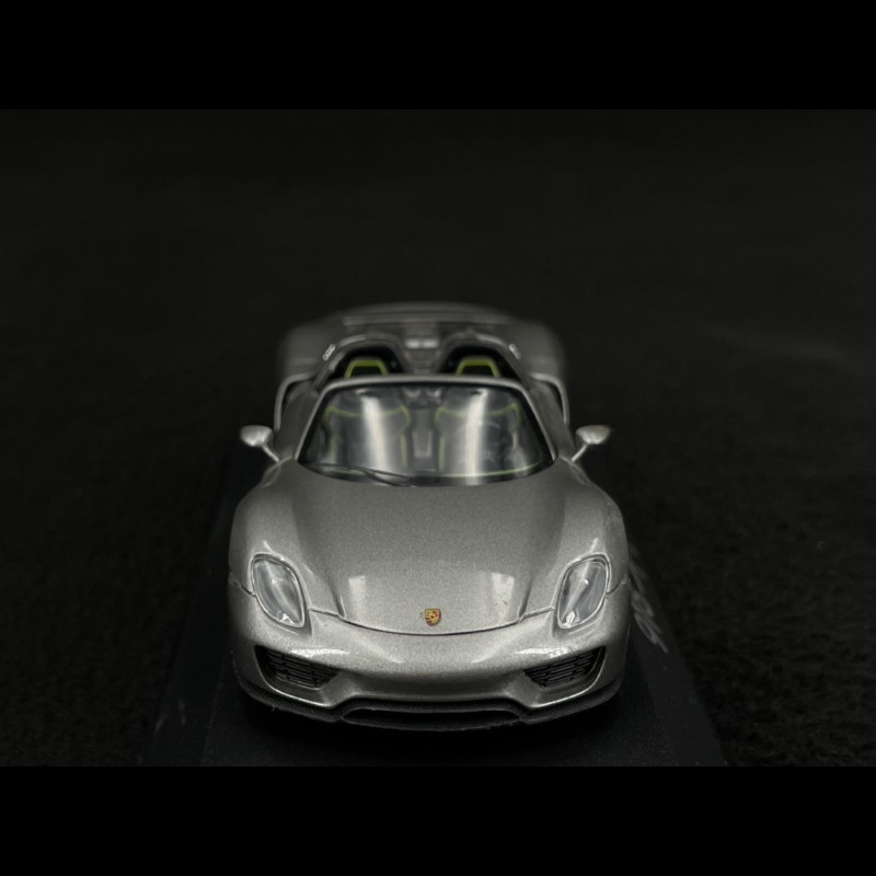 Porsche 918 Spyder 2013 – Minichamps 1:43 Gris Métal – Collection Voiture De Sport