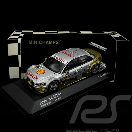 Handsigniert Audi A4 DTM n° 14 DTM 2008 1/43 Minichamps 400081714