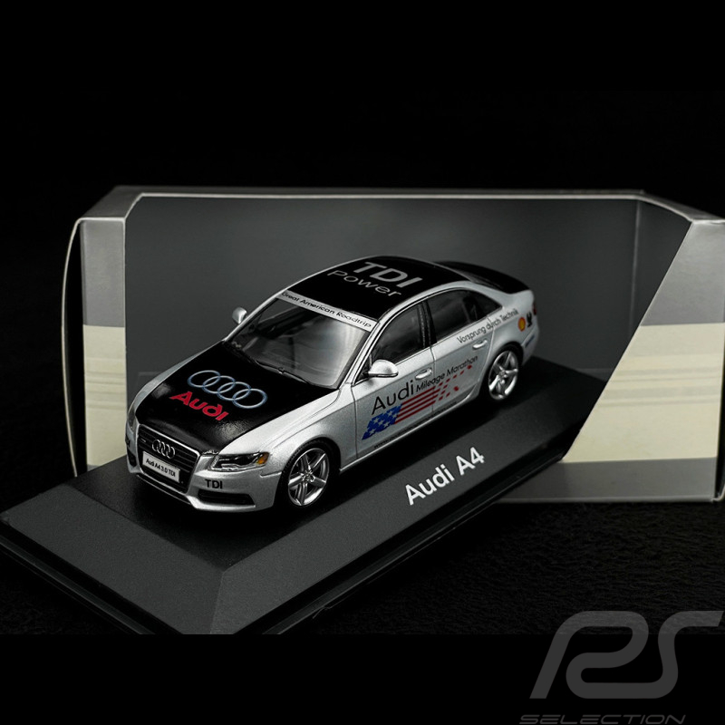 Audi A4 3.2 quattro Mileage Marathon 2007 Eissilber 1/43 Minichamps 5010704113