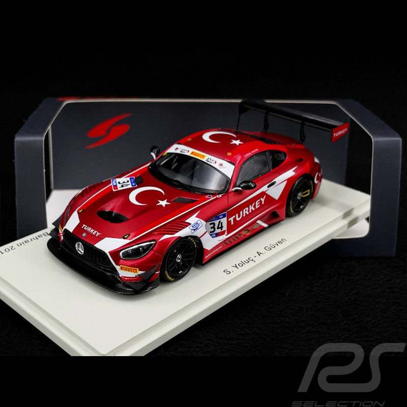 Mercedes-AMG GT3 n° 34 Sieger FIA GT Nations Cup Bahrain 2018 Team Turkey 1/43 Spark S6300