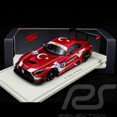 Mercedes-AMG GT3 n° 34 Vainqueur FIA GT Nations Cup Bahrain 2018 Team Turkey 1/43 Spark S6300