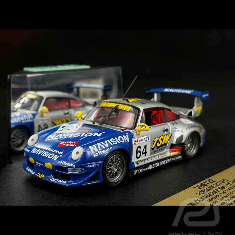Porsche 911 GT2 Typ 993 Nr 64 Platz 17. 24h Le Mans 1998 Rook Racing 1/43 Vitesse V98122