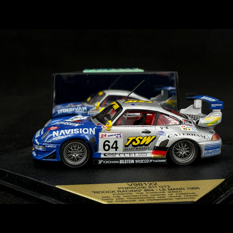 Porsche 911 GT2 Type 993 N° 64 17th 24h Le Mans 1998 Rook Racing 1/43