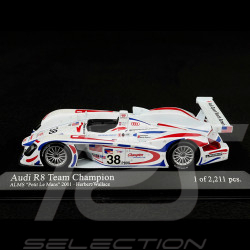 Audi R8 n° 38 ALMS Petit Le Mans 2001 1/43 Minichamps 400010938