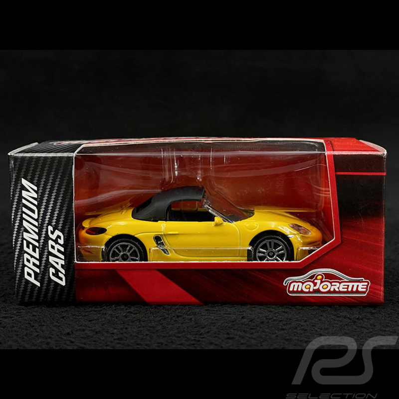 Porsche 718 Boxster Premium cars Showbox Gelb 1/59 Majorette 212052790SMO