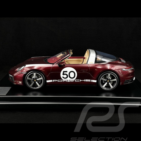 Porsche 911 Targa Heritage 4S Type 992 2020 Rouge Cerise 1/12 Spark WAP0239210RTRG