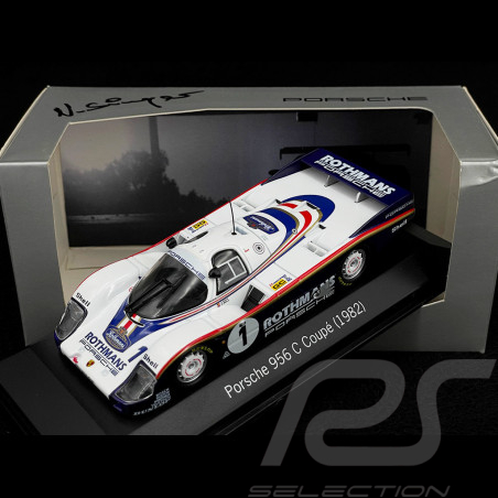 RARE - Handsigniert von Norbert Singer - Porsche 956 C Sieger Le Mans 1982 n° 1 Rothmans 1/43 Minichamps WAP02004697