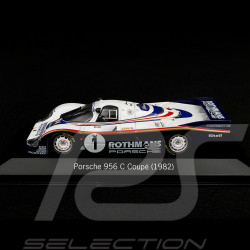 RARE - Signée par Norbert Singer - Porsche 956 C vainqueur Le Mans 1982 n° 1 Rothmans 1/43 Minichamps WAP02004697