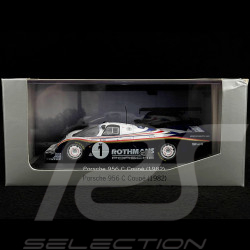 RARE - Signée par Norbert Singer - Porsche 956 C vainqueur Le Mans 1982 n° 1 Rothmans 1/43 Minichamps WAP02004697