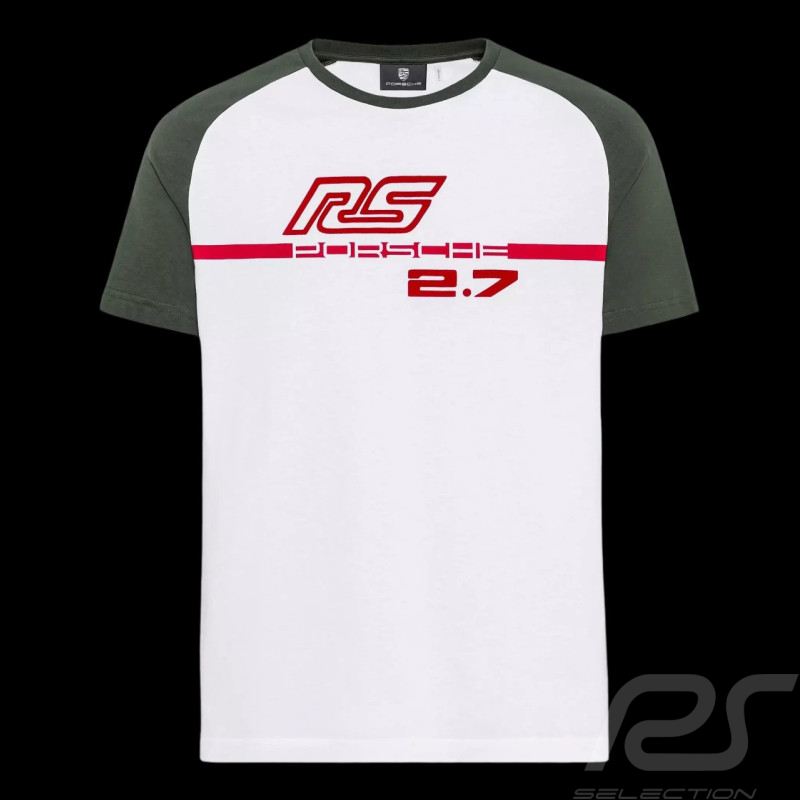 Porsche T-Shirt RS 2.7 Collection White/Green/Red WAP950NRS2 - men