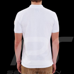 Polo Steve McQueen US Star & Stripes Blanc - homme