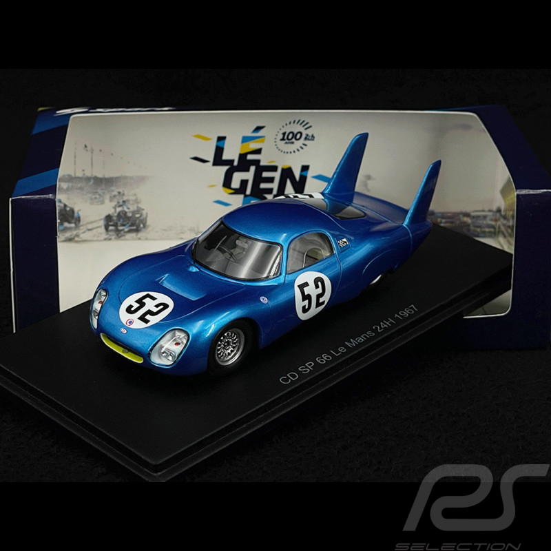CD Peugeot SP 66 n°52 D.Dayan et C.Ballot Lena 24h LeMans 1967 1/43 Spark S4598