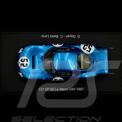 CD Peugeot SP 66 n°52 D.Dayan et C.Ballot Lena 24h LeMans 1967 1/43 Spark S4598