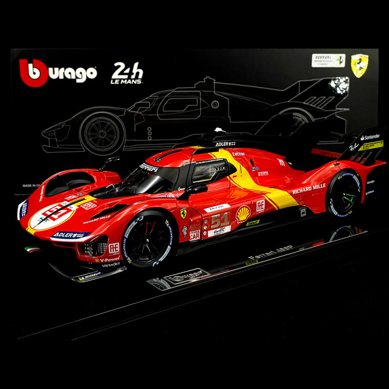 Ferrari 499P 3L N° 51 Winner 24h Le Mans 2023 1/18 Bburago 18-16311