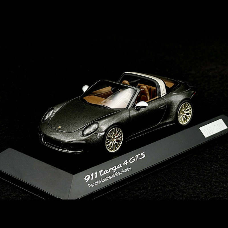 Porsche 911 type 991 Targa 4 GTS agate grey 1/43 Spark WAX02020078