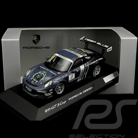 Porsche 911 GT3 Cup type 991 n° 8 2016 Deep blue Porsche Design 1/43 Spark WAP0201540H