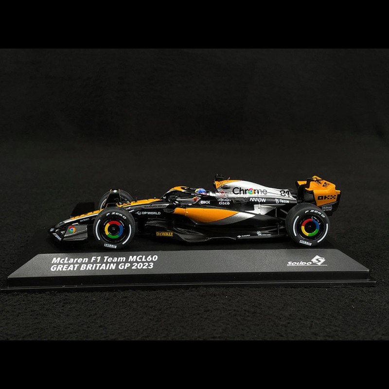 SOLIDO 4317802 – Miniature McLaren MCL60 GP De Grande-Bretagne 2023 – O. Piastri 1/43 Miniature F1