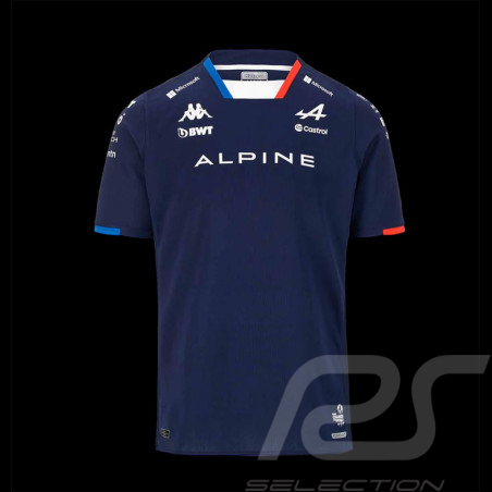 Alpine T-shirt F1 Team Esteban Ocon n° 31 Kappa Navy Blue 381Z62-A04 - men