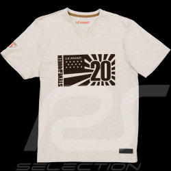 T-shirt Steve McQueen Le Mans n° 20 Drapeau Sable SQ242SSM05-602 - Homme