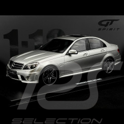 Mercedes-Benz C63 AMG 2008 Gris Argent 1/18 GT Spirit GT462