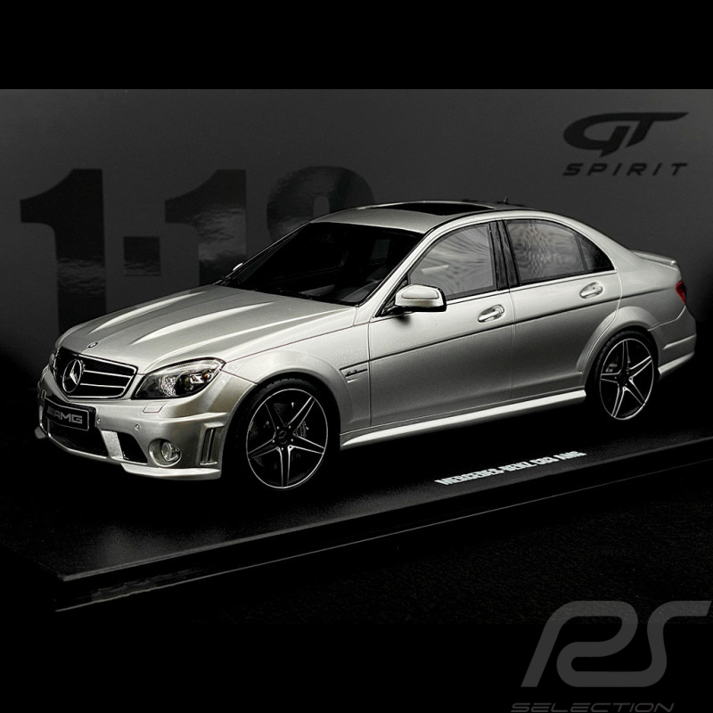 Mercedes-Benz C63 AMG 2008 Gris Argent 1/18 GT Spirit GT462