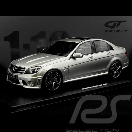 Mercedes-Benz C63 AMG 2008 Gris Argent 1/18 GT Spirit GT462