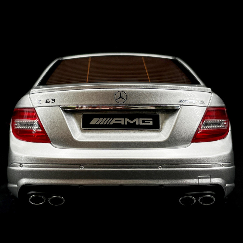 Mercedes-Benz C63 AMG 2008 Silver Grey 1/18 GT Spirit GT462