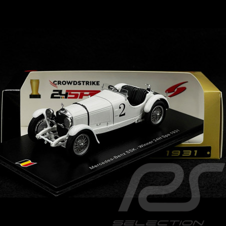 Mercedes-Benz SSK n° 2 Vainqueur 24h Spa 1931 1/43 Spark 43SPA1931