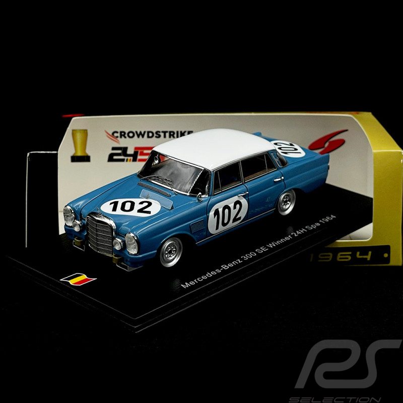 Mercedes-Benz 300 SE n° 102 Sieger 24h Spa 1964 1/43 Spark 43SPA1964