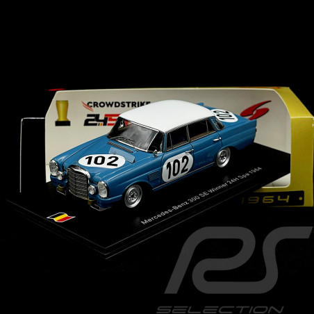 Mercedes-Benz 300 SE n° 102 Vainqueur 24h Spa 1964 1/43 Spark 43SPA1964