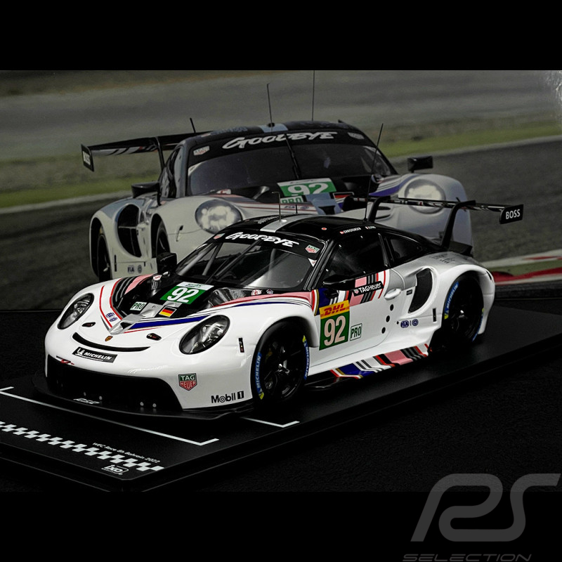 Porsche 911 RSR-19 Type 991 n° 92 Goodbye 8h Bahrain 2022 1/18 Ixo LEGT18-23030